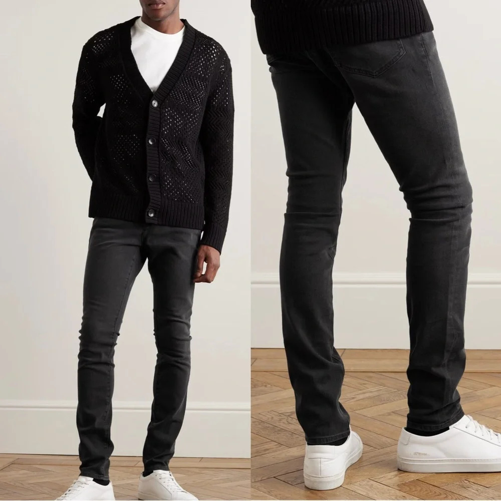 Frame L'HOMME SKINNY JEAN in Black Wash